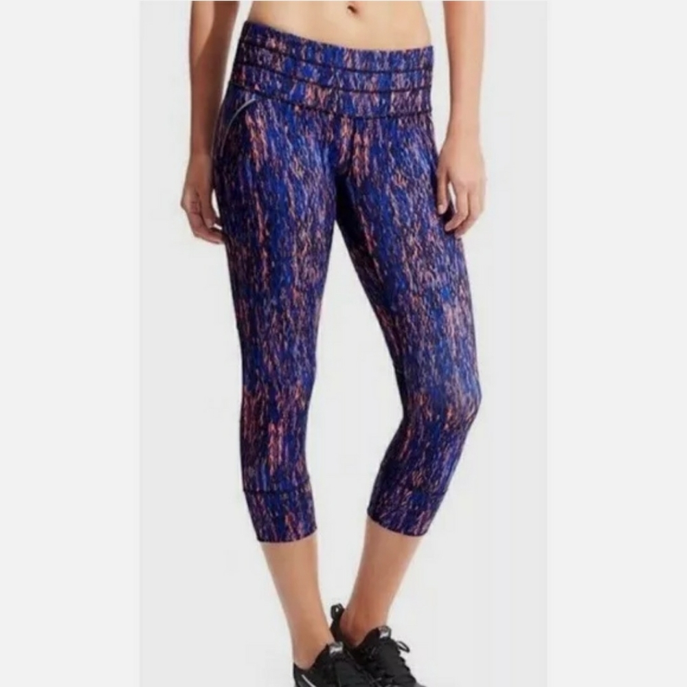Athleta Sz S Reptile Relay Capri Leggings 212405 - Picture 11 of 14